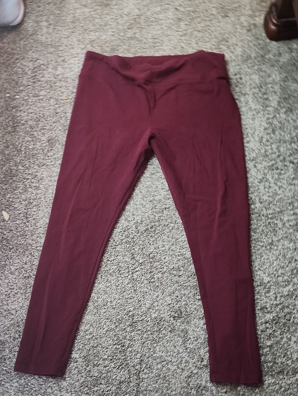 Maroon Leggings - Stretchy Everyday Bottoms